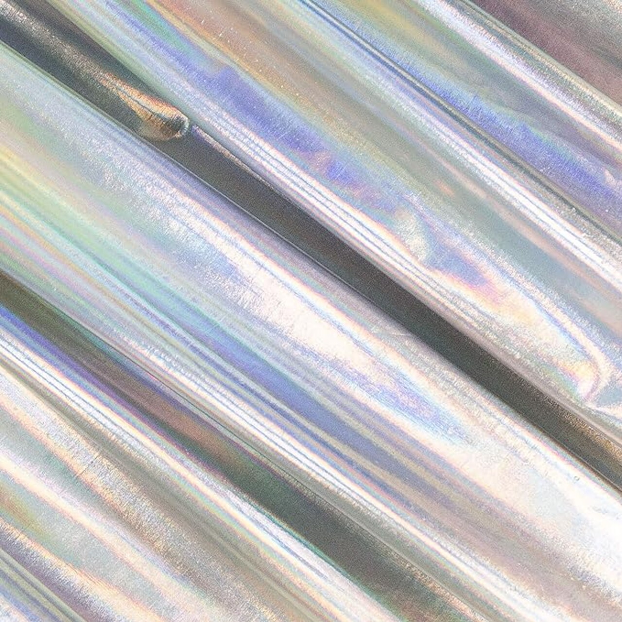 FabricLA | Hologram Metallic Foil Spandex Knit Fabric | 4-Way Stretch | 60" Wide | Sold by the Yard | Decoration, Apparel, Costume